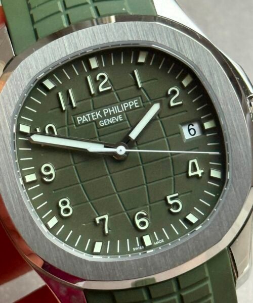 Aquanaut 5168G 42mm SS 3KF Best Edition green Dial on green Strap A324 V2 - Image 15