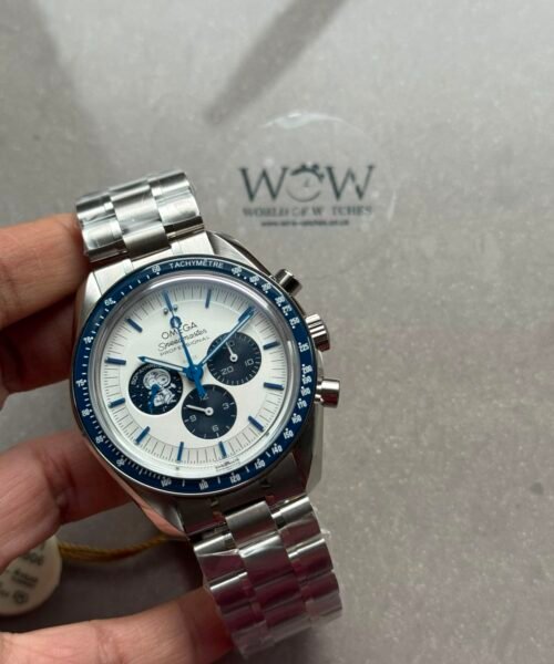 Speedmaster Moonwatch "Silver Snoopy Award" 50th Anniversary 42mm 316L SS ERF Best Edition on SS Bracelet ST19