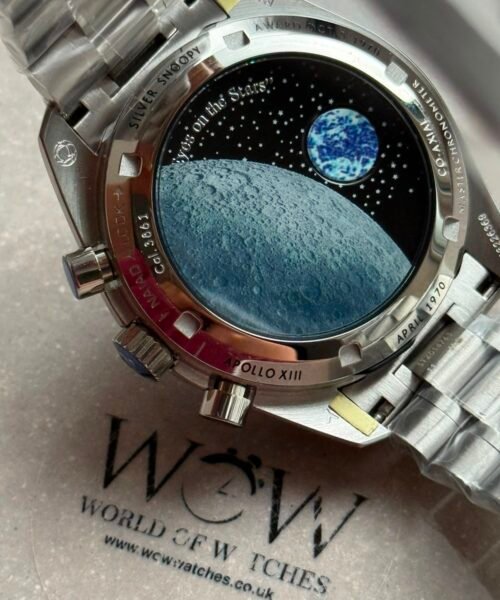 Speedmaster Moonwatch "Silver Snoopy Award" 50th Anniversary 42mm 316L SS ERF Best Edition on SS Bracelet ST19 - Image 5