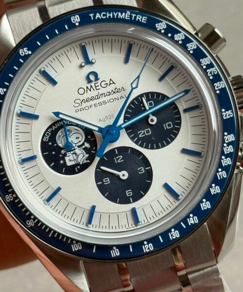 Speedmaster Moonwatch "Silver Snoopy Award" 50th Anniversary 42mm 316L SS ERF Best Edition on SS Bracelet ST19 - Image 6