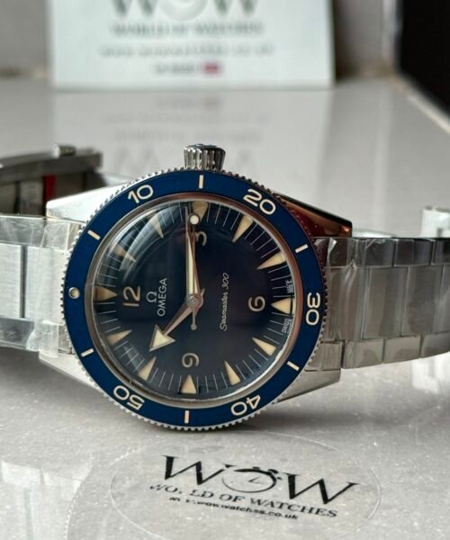 Seamaster 300 Heritage VSF Best Edition Blue Dial Brown Marker on SS Bracelet A8912 - Image 8