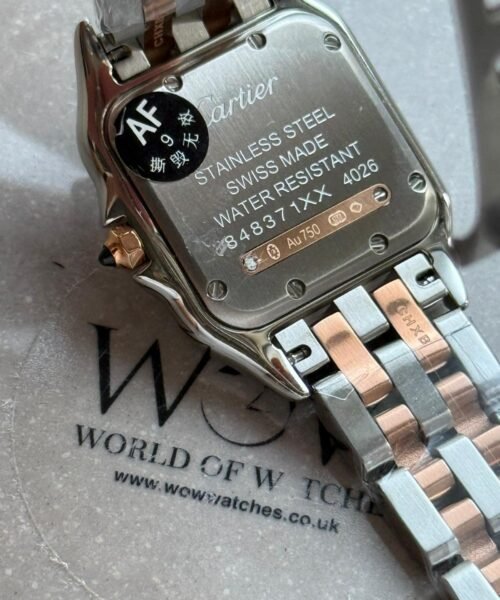 Panthere de Cartier 22mm Ladies Two-Tone RG / SS Diamond Bezel Mother of Pearl Dial AF Best Edition Quartz - Image 5