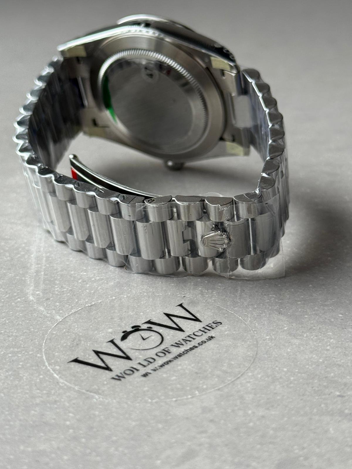 DayDate 40 228239 VSF Best Edition ice /sky blue Roman Dial on President Bracelet VS3255 V2 heavy weight - Image 5