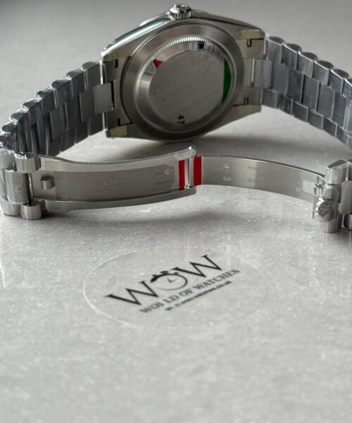 DayDate 40 228239 VSF Best Edition ice /sky blue Roman Dial on President Bracelet VS3255 V2 heavy weight - Image 6