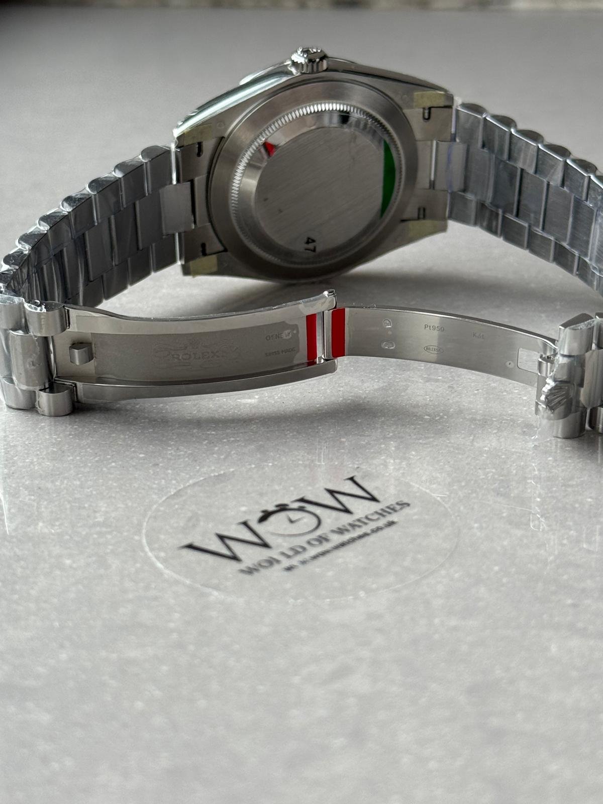 DayDate 40 228239 VSF Best Edition ice /sky blue Roman Dial on President Bracelet VS3255 V2 heavy weight - Image 6