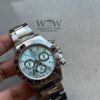 Daytona 60th Anniversary 126506 Ice Blue diamond hour markers Dial Brown Ceramic Bezel Tungsten Weighted VSF Best Edition on SS Bracelet VS4131 V3