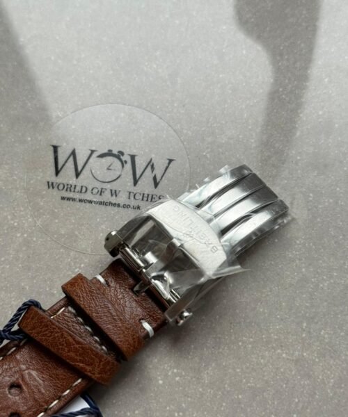 Top Time B01 Deus 41mm Cream Dial 316L SS BLS Factory Best Edition on Brown Leather Strap A7750 - Image 2