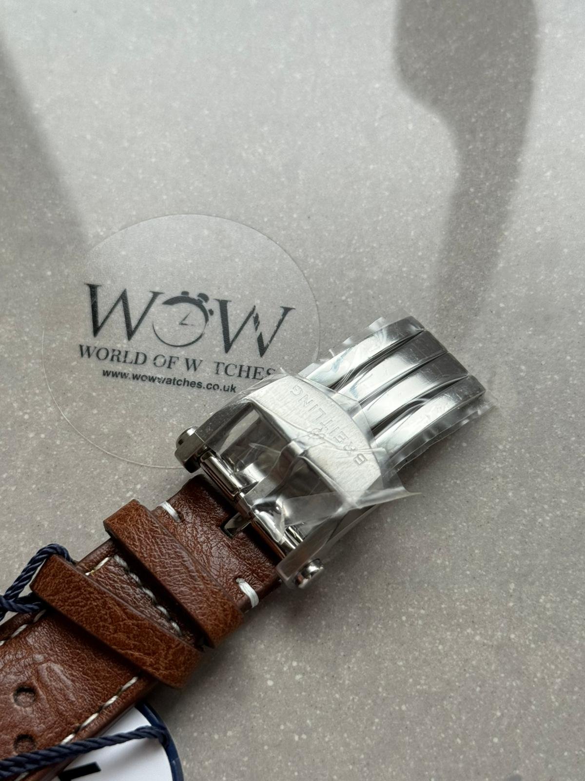 Top Time B01 Deus 41mm Cream Dial 316L SS BLS Factory Best Edition on Brown Leather Strap A7750 - Image 2