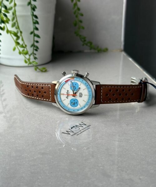 Top Time B01 Deus 41mm Cream Dial 316L SS BLS Factory Best Edition on Brown Leather Strap A7750 - Image 7