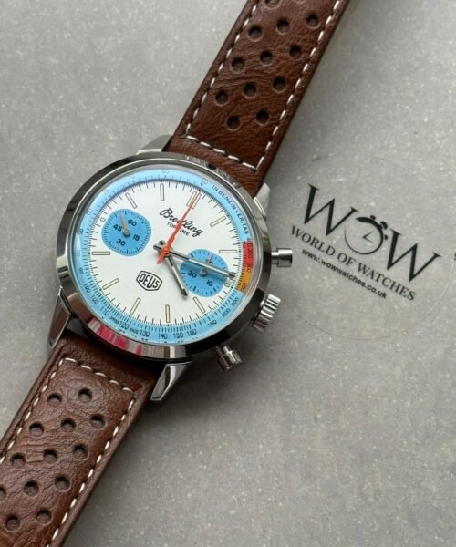 Top Time B01 Deus 41mm Cream Dial 316L SS BLS Factory Best Edition on Brown Leather Strap A7750 - Image 10