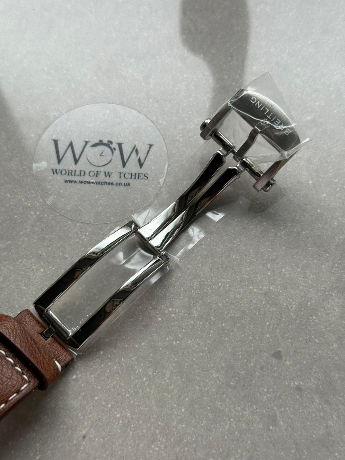 Top Time B01 Deus 41mm Cream Dial 316L SS BLS Factory Best Edition on Brown Leather Strap A7750 - Image 11