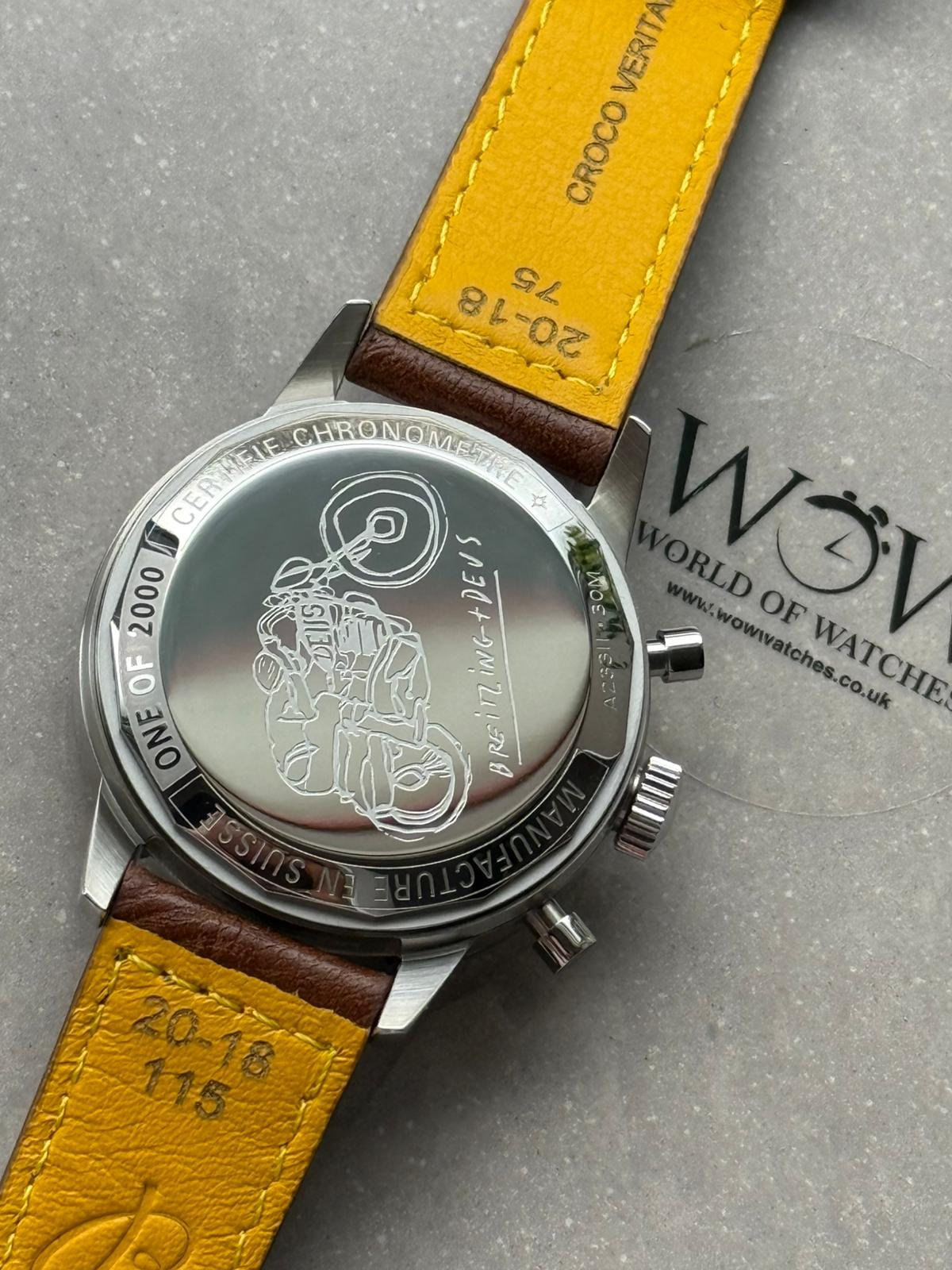 Top Time B01 Deus 41mm Cream Dial 316L SS BLS Factory Best Edition on Brown Leather Strap A7750 - Image 13