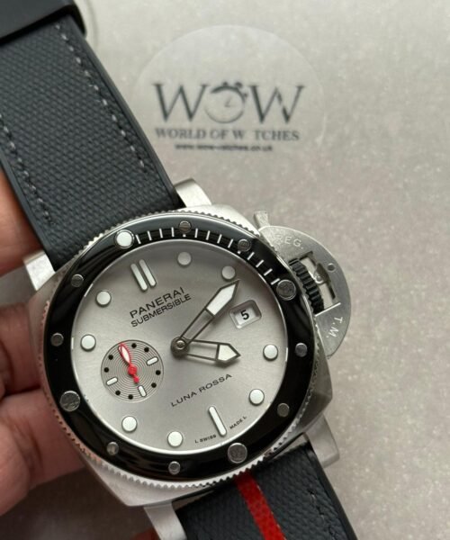 PAM1681 Luna Rossa Submersible VSF Best Edition on Gray Fabric Strap P900 - Image 3