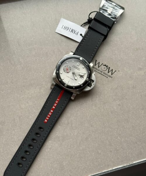 PAM1681 Luna Rossa Submersible VSF Best Edition on Gray Fabric Strap P900 - Image 7