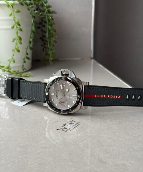 PAM1681 Luna Rossa Submersible VSF Best Edition on Gray Fabric Strap P900 - Image 8