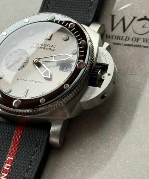 PAM1681 Luna Rossa Submersible VSF Best Edition on Gray Fabric Strap P900 - Image 9