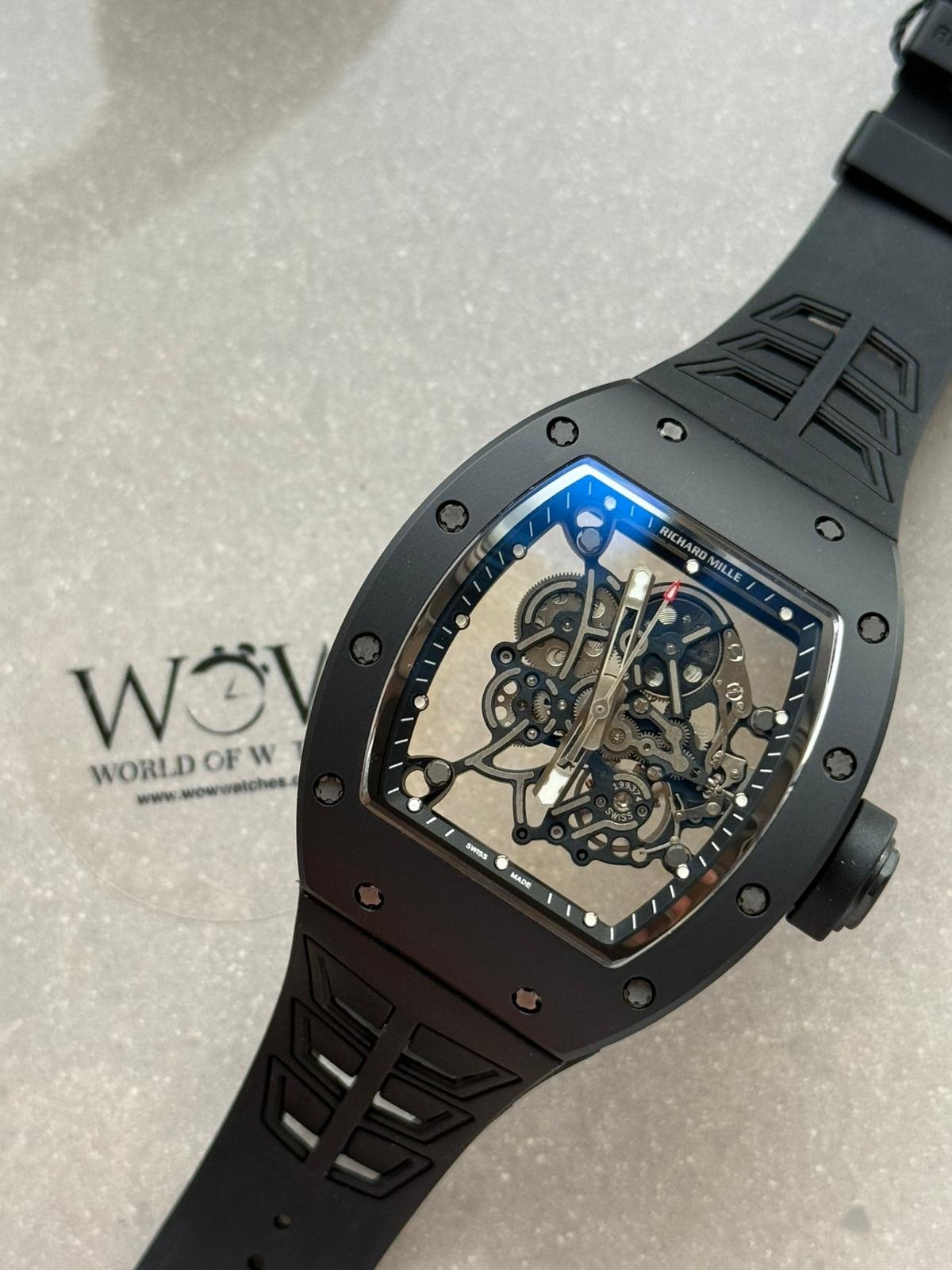 RM055 Bubba Watson (Asia exclusive) NTPT/Ti ZF Best Edition Black Bezel Black Crown on Rubber Strap RMUL2 - Image 2
