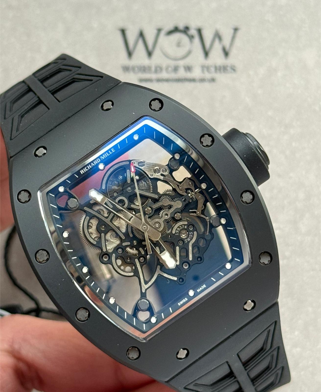 RM055 Bubba Watson (Asia exclusive) NTPT/Ti ZF Best Edition Black Bezel Black Crown on Rubber Strap RMUL2 - Image 10