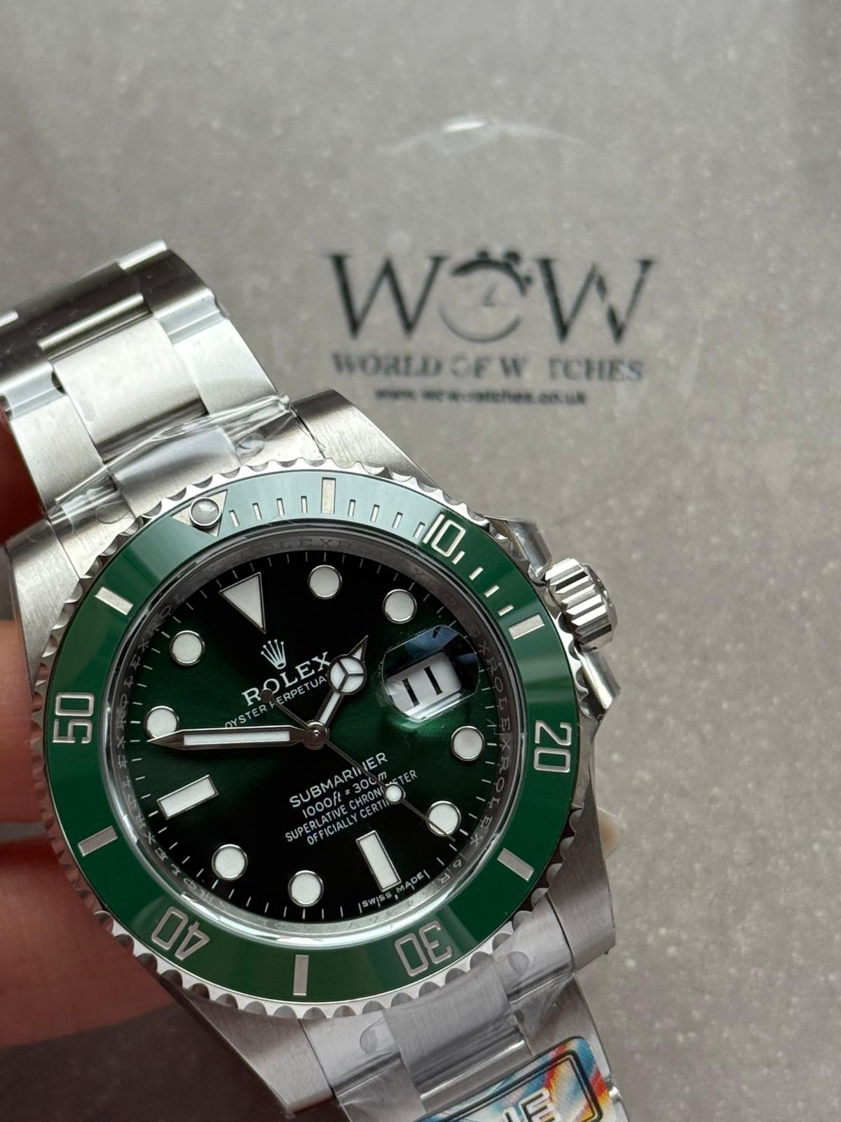 Submariner Date 40mm 116610LV "HULK" ARF Factory Best Edition Green Ceramic Bezel Green Dial on Oyster Bracelet VR3135 - Image 2