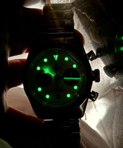 Black Bay Chrono 39mm M79310N "Bumblebee" BLF Best Edition Yellow Dial on SS Bracelet A7750 - Image 15