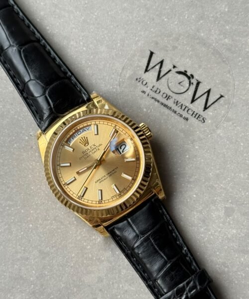 Day-Date 36 YG 128238 GMF Best Edition Gold Dial Stick Markers on President Bracelet A2836 - Image 13