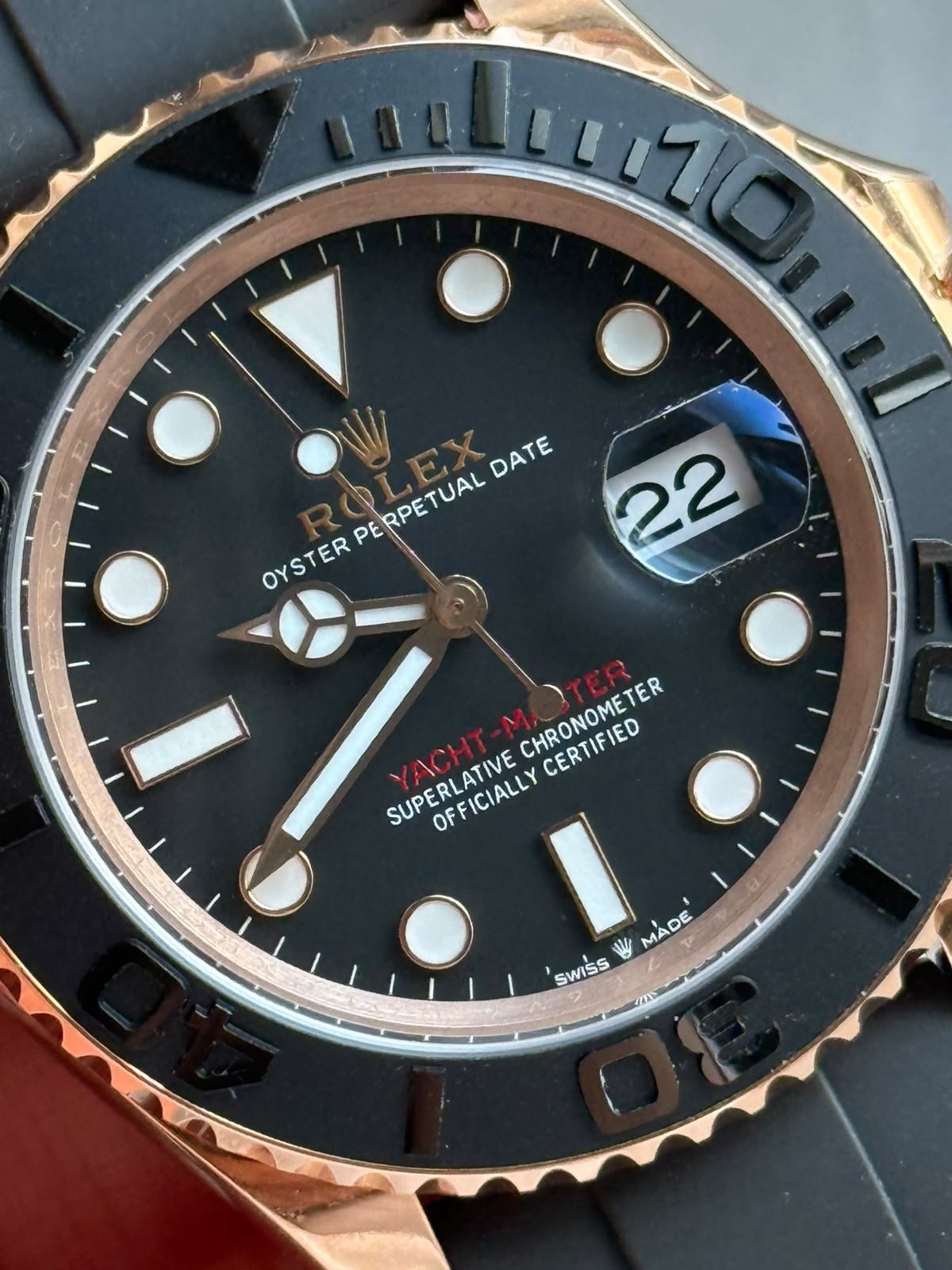 Yacht-Master 40 126655 Everose RG VSF Best Edition on Oysterflex Strap VS3235 - Image 5