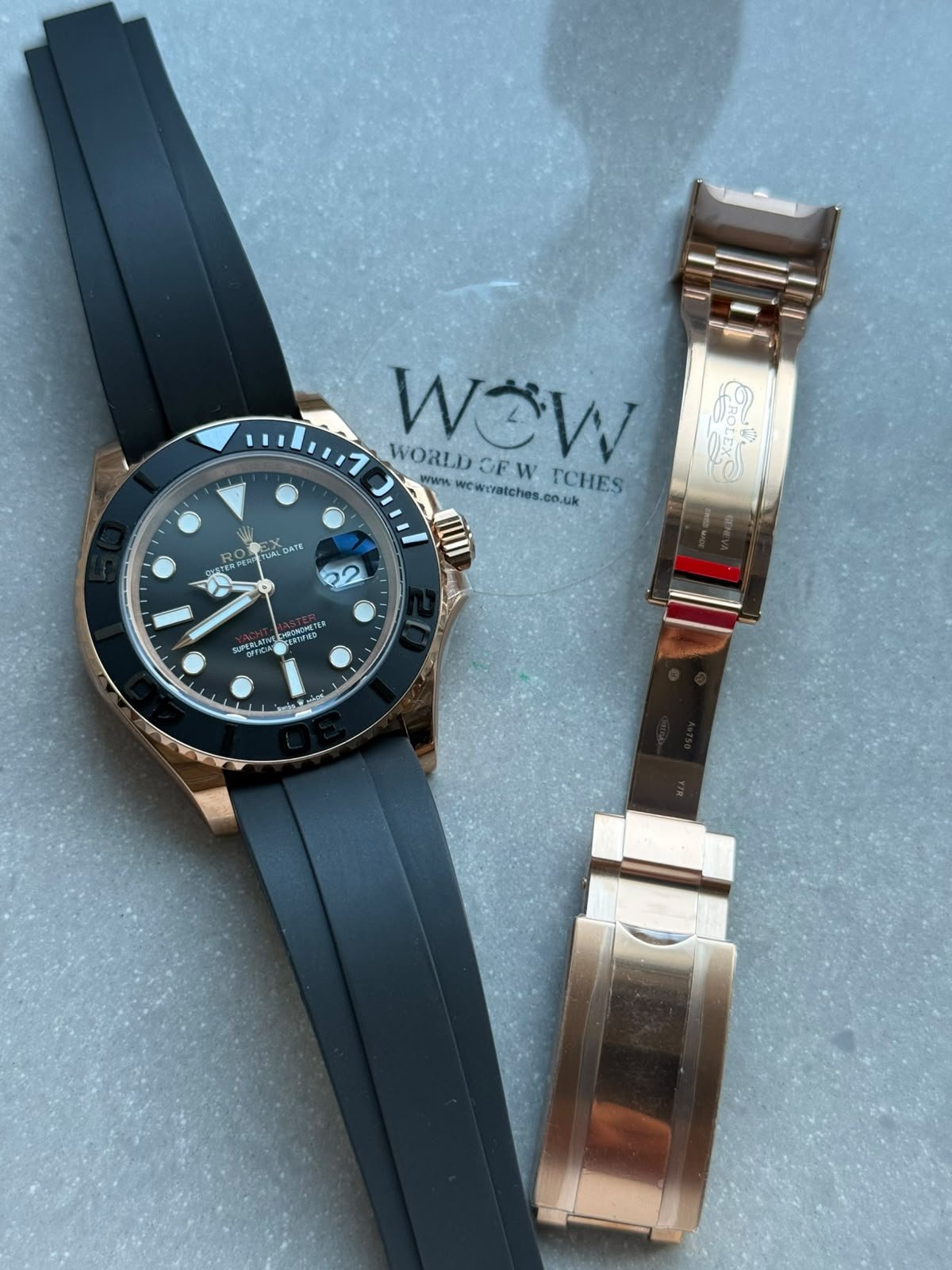 Yacht-Master 40 126655 Everose RG VSF Best Edition on Oysterflex Strap VS3235 - Image 9
