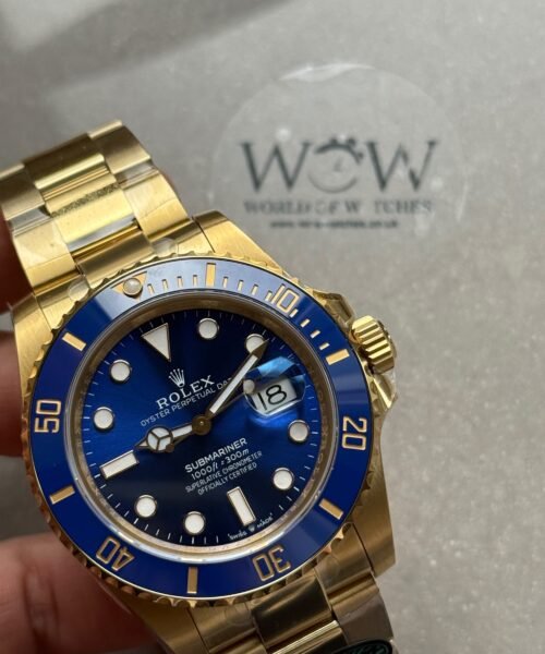 Submariner Date 41mm 126618LB RC Factory Bluesy Best Edition Blue Ceramic Bezel Blue Dial on Full Yellow Gold Oyster Bracelet VR3135 (Heavyweight Version) - Image 2