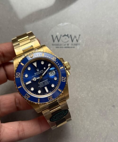 Submariner Date 41mm 126618LB RC Factory Bluesy Best Edition Blue Ceramic Bezel Blue Dial on Full Yellow Gold Oyster Bracelet VR3135 (Heavyweight Version)