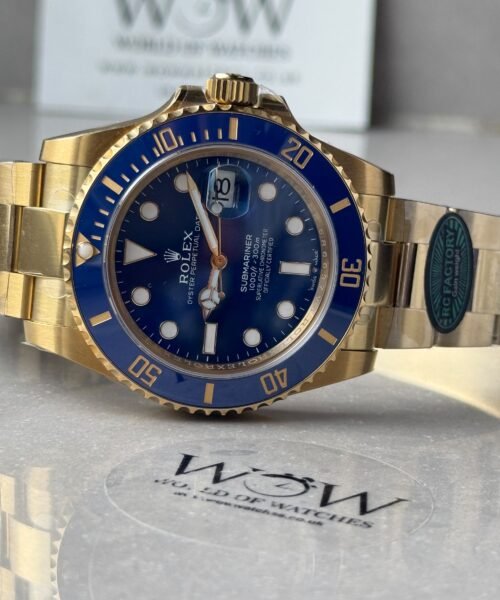 Submariner Date 41mm 126618LB RC Factory Bluesy Best Edition Blue Ceramic Bezel Blue Dial on Full Yellow Gold Oyster Bracelet VR3135 (Heavyweight Version) - Image 5