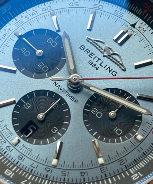 Navitimer 01 SS Ice Blue Dial on Steel Strap A7750 BLS Factory - Image 5