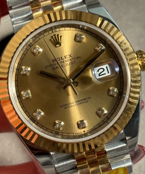 DateJust 41 SS/YG ARF Best Edition 904L Steel YG Diamonds Dial on Jubilee Bracelet VR3235 - Image 4