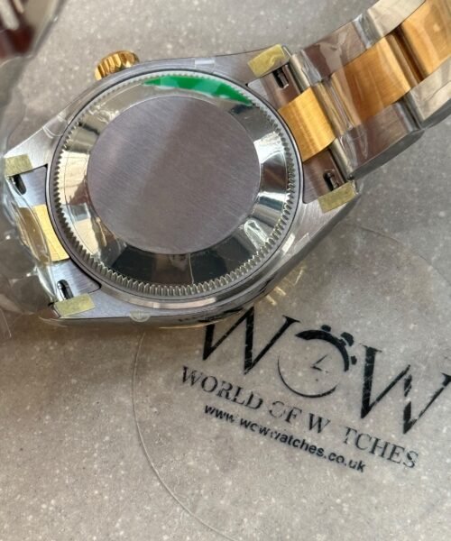 DateJust 31mm Ladies Fluted Bezel SS/YG Bimetal THB Diamonds Markers Green Dial on Jubilee Bracelet A2236 - Image 11